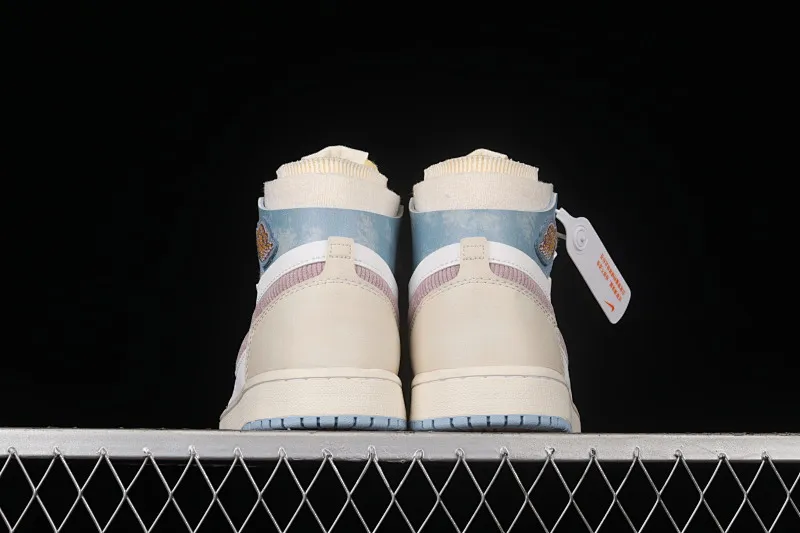 All categories Air Jordan Jordan series basketball shoes Air Jordan 1 High Air Jordan 1 Zoom CMFT "Celestine Blue" AJ1 Joe 1 Macaron Rice White Powder DQ5092-651